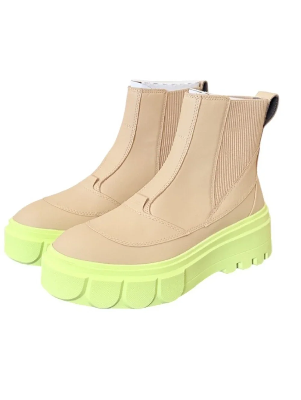 SOREL CARIBOU X Waterproof Platform Women’s Chelsea Boot | Canoe/Tippet .Size 12